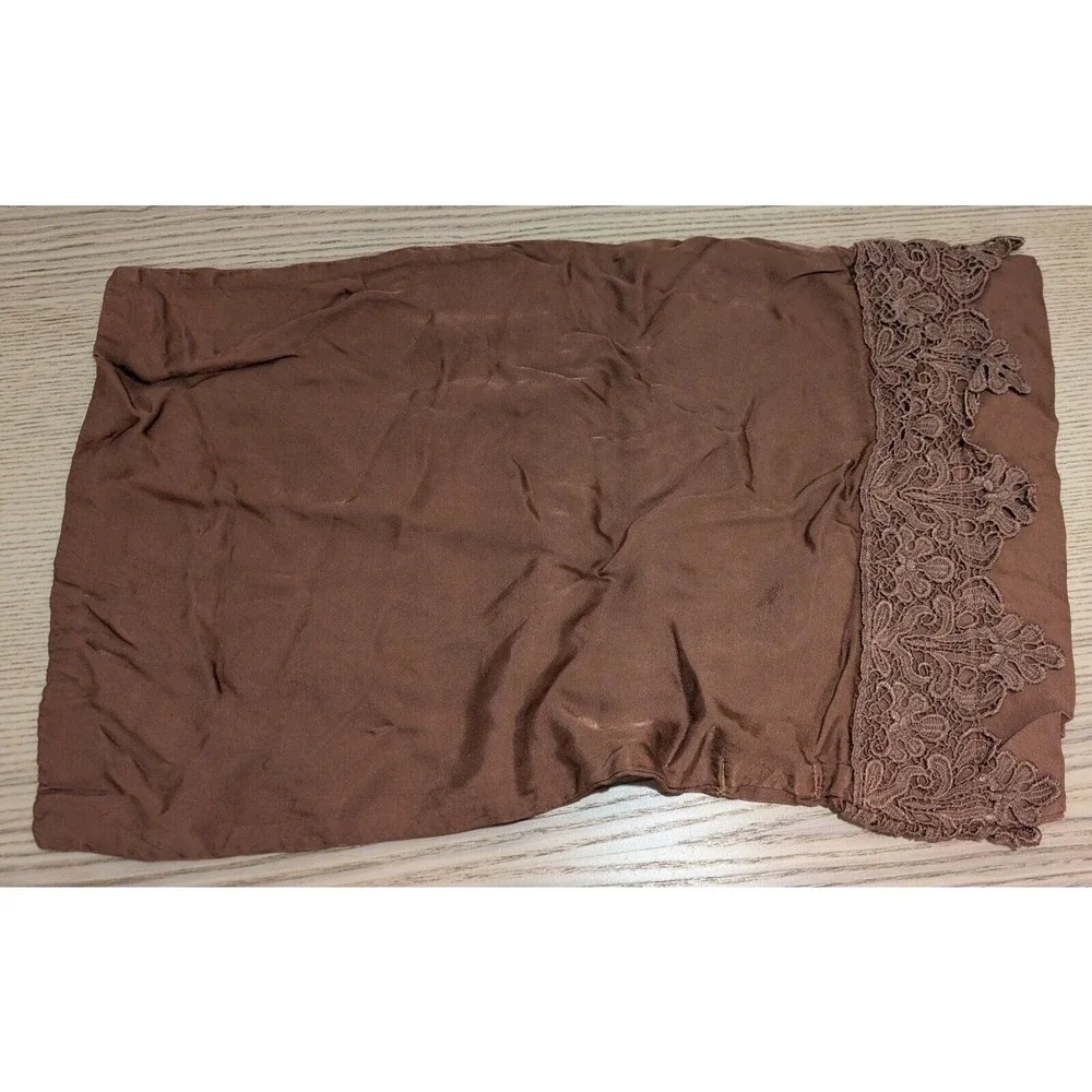 Bella Notte Satin‎ Boudoir Pillow Case Sham With Lace NWOT